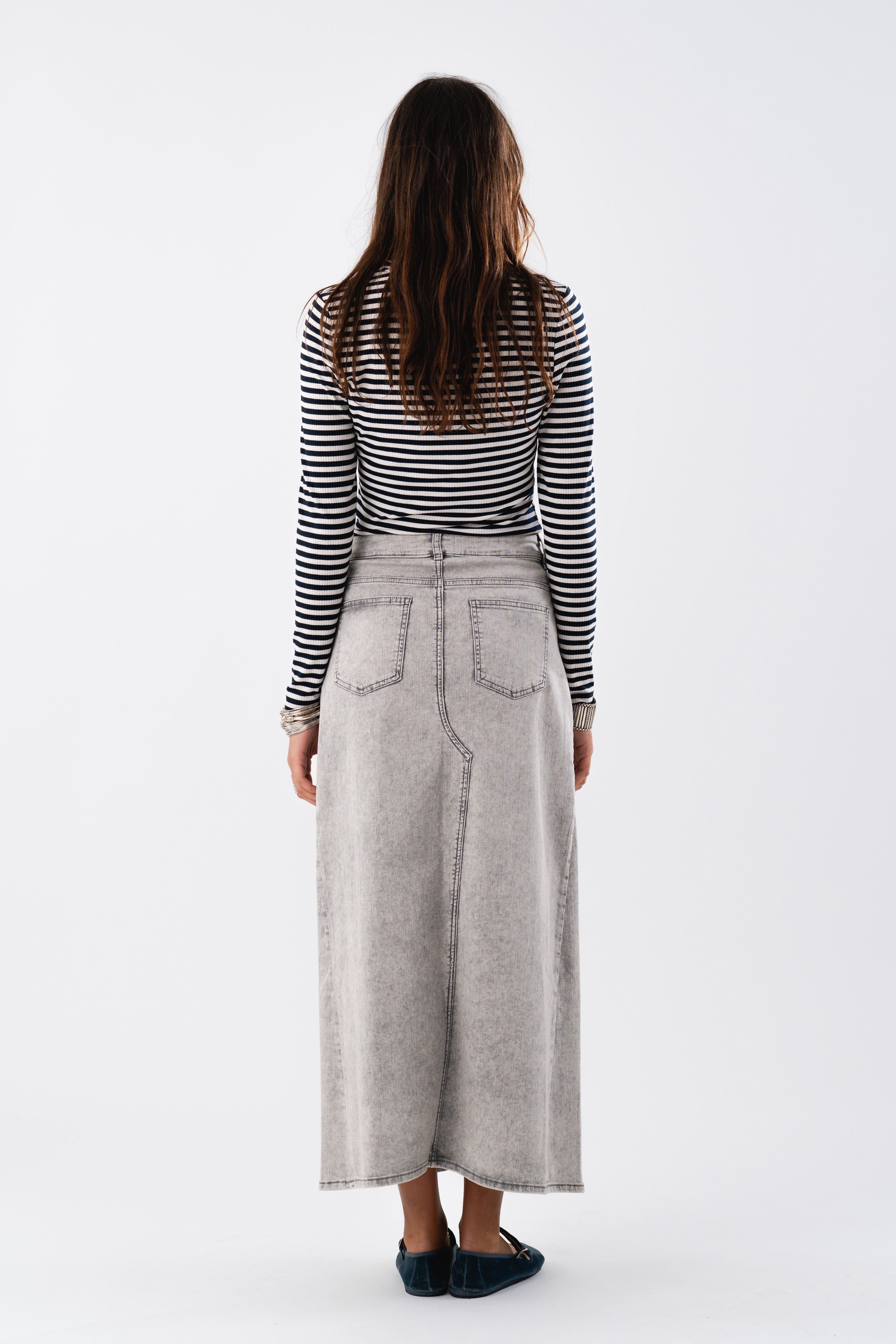 Lollys Laundry TmeryLL Maxi Skirt Skirt 10 Grey