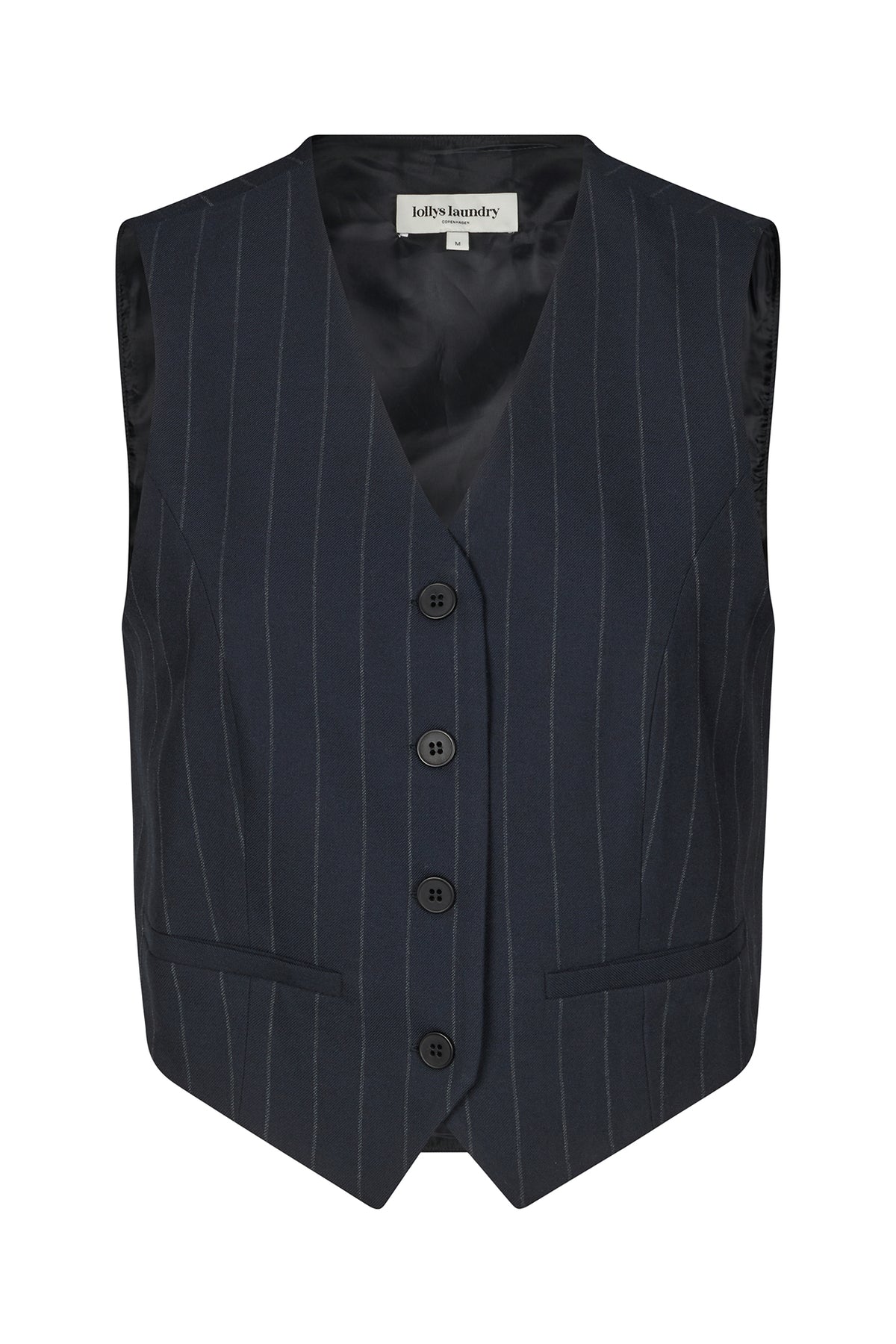 Lollys Laundry TorinoLL Vest SL Vest 27 Dark Navy