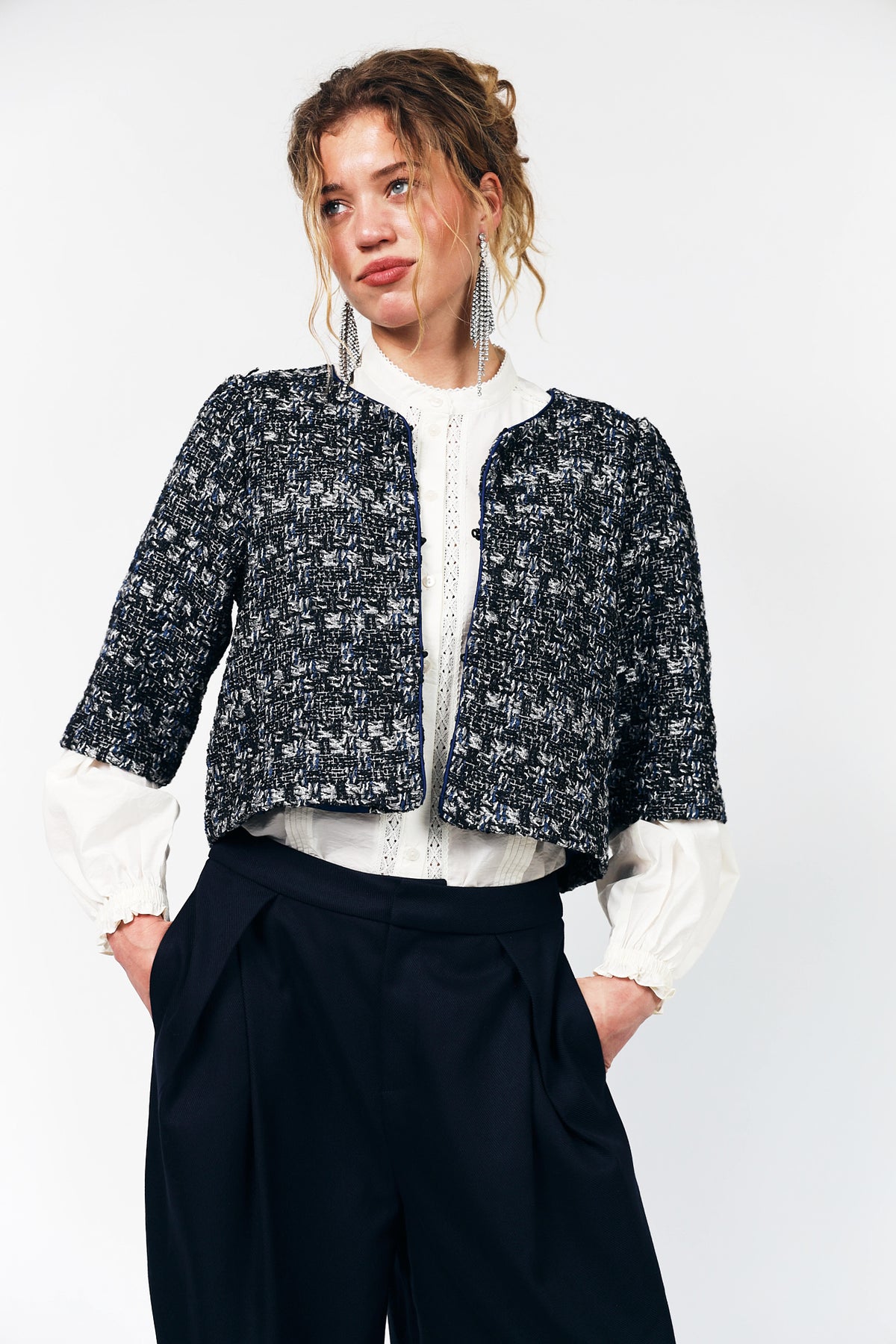 Lollys Laundry TrineLL Short Jacket Jacket 23 Dark Blue
