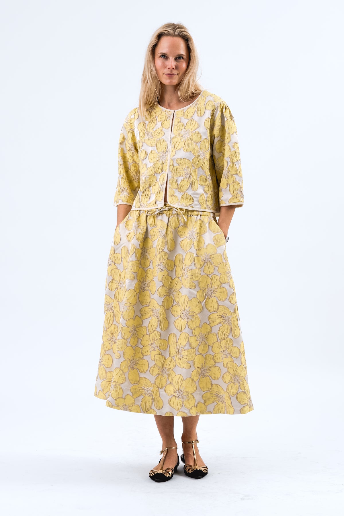 Lollys Laundry TrineLL Short Jacket 3/4 Jacket 93 Light Yellow