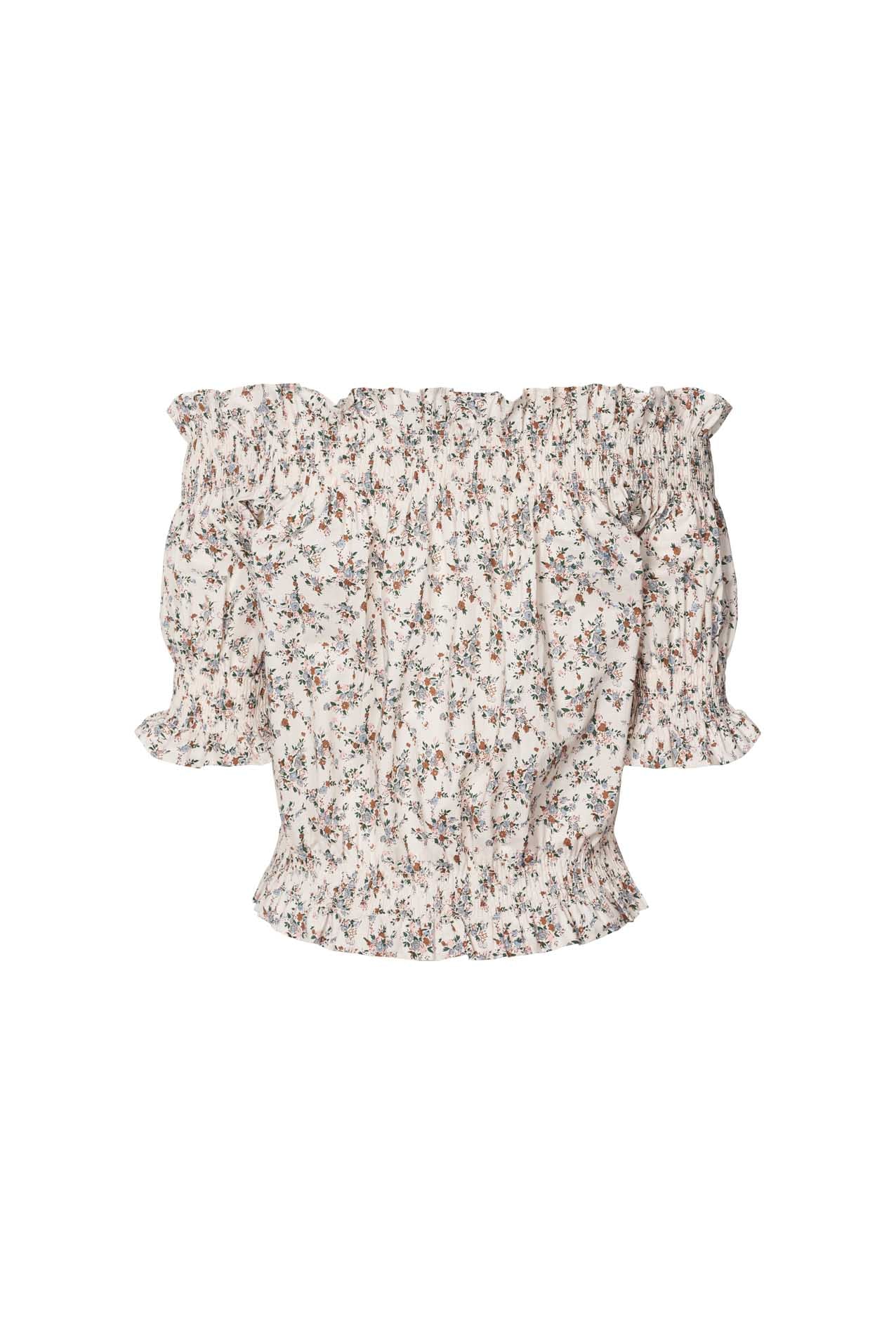 Lollys Laundry Wells Crop Top Top 74 Flower Print