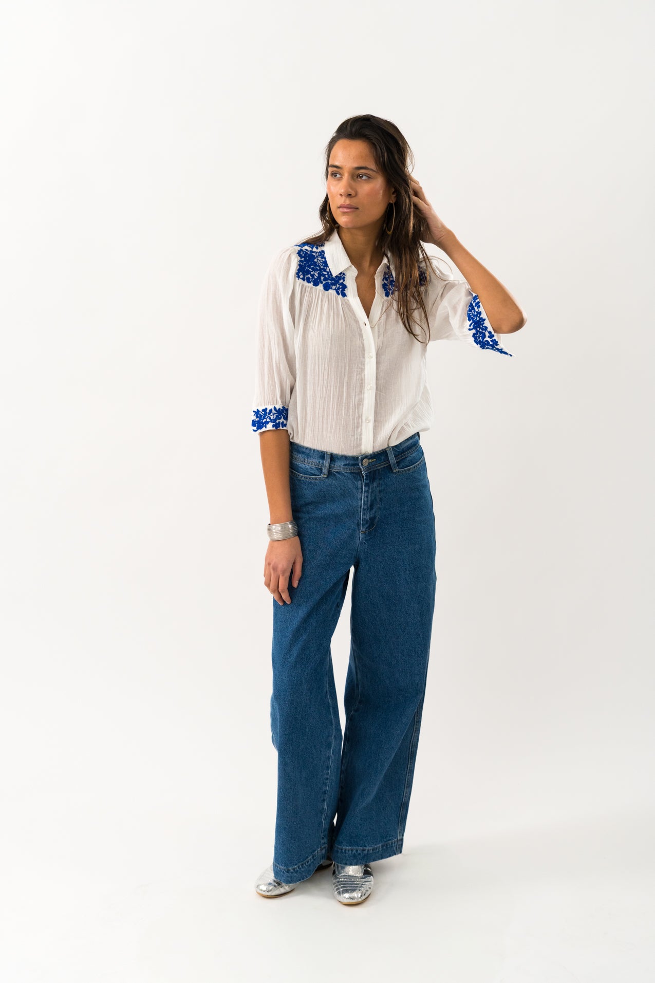 Lollys Laundry YugiLL Shirt 3/4 Shirt 02 Creme