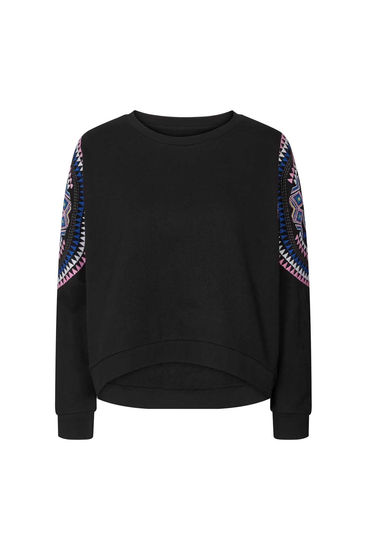 Lollys Laundry Agra Sweat Sweatshirt 18 Washed Black