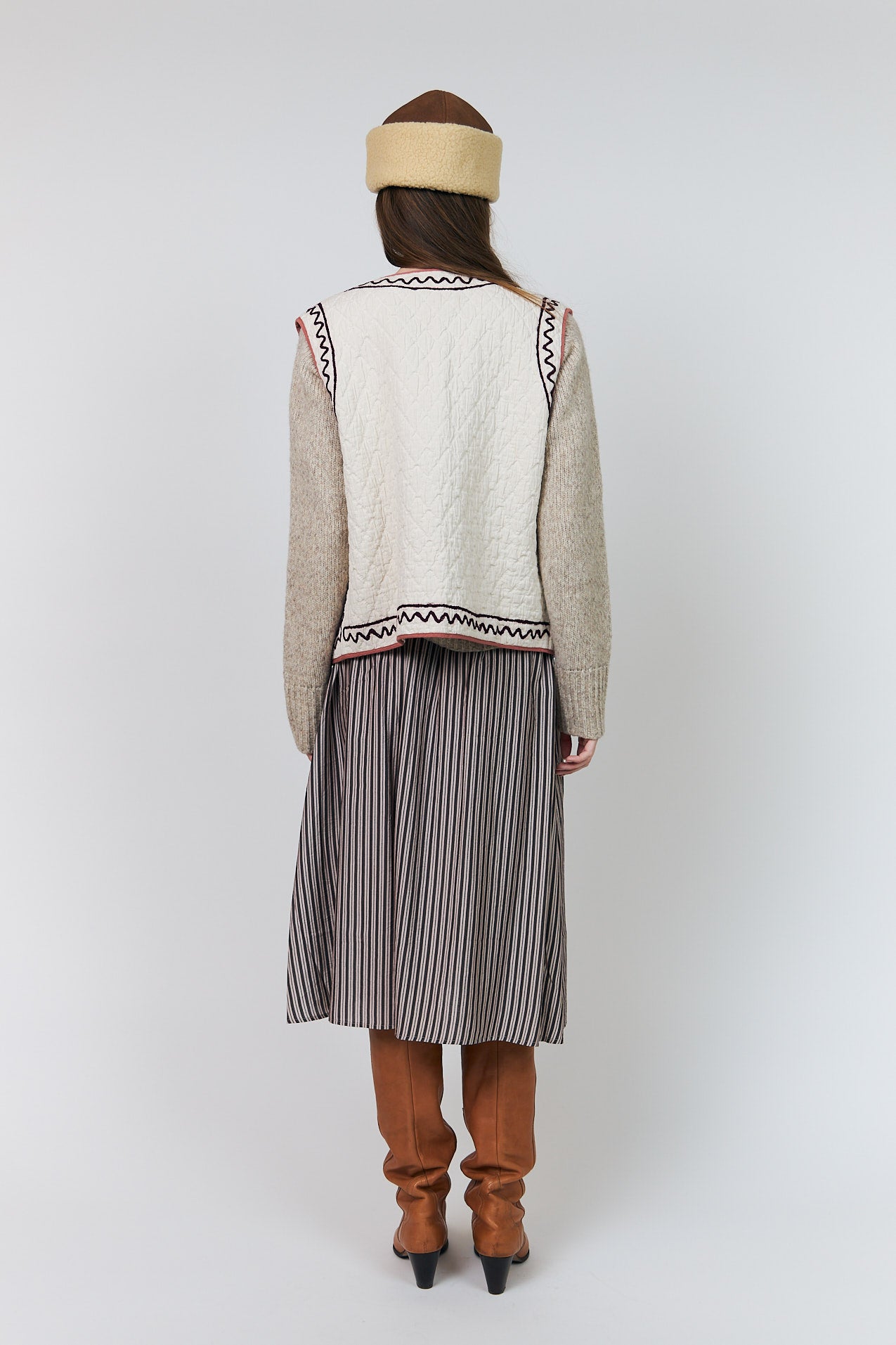 Lollys Laundry AkaneLL Midi Skirt Skirt 08 Beige