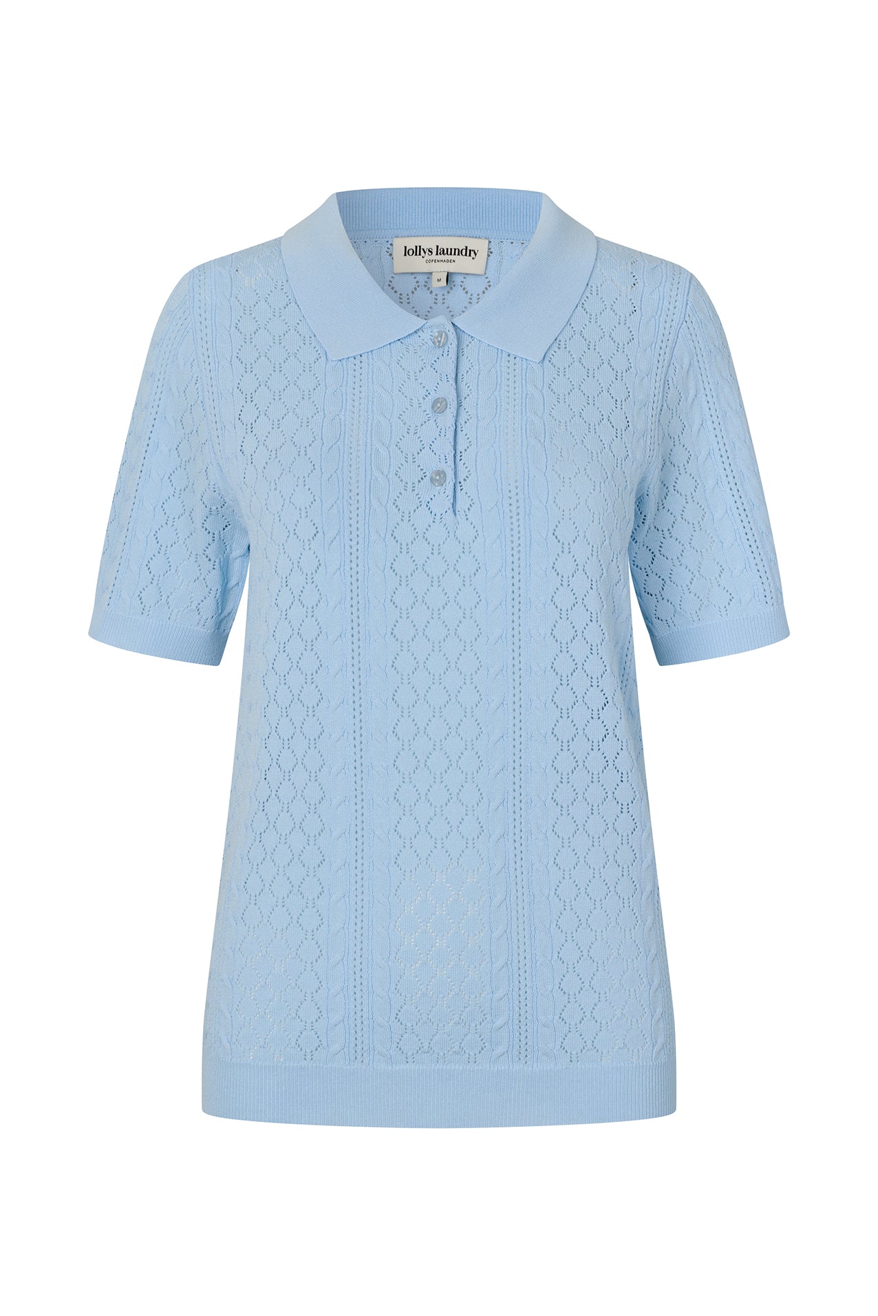 AlaiaLL Polo Knit - Light Blue