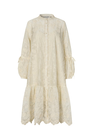 Lollys Laundry AlannaLL Maxi Dress LS Dress 02 Creme