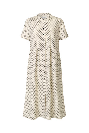 Lollys Laundry AliyaLL Midi Dress Dress 02 Creme