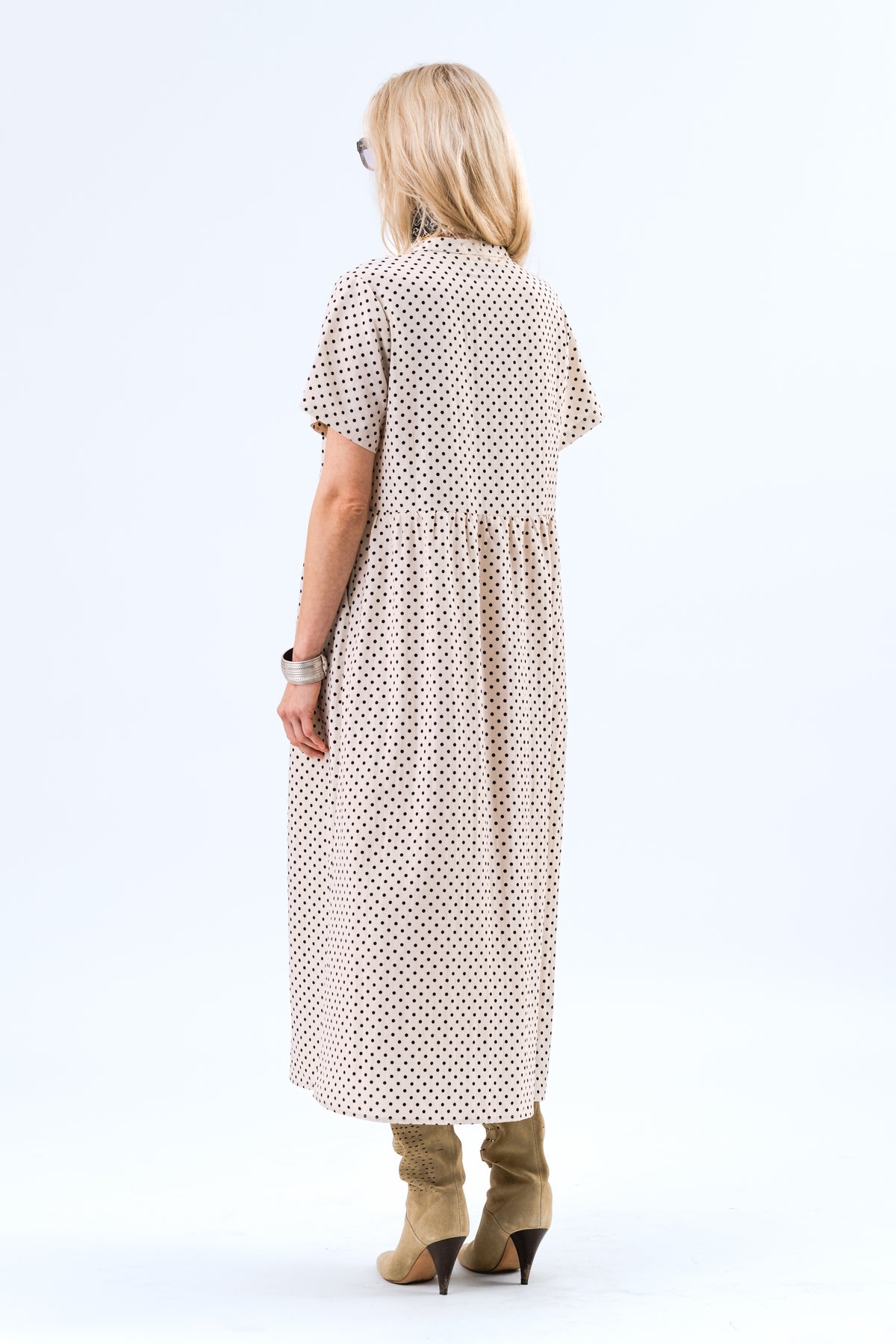 Lollys Laundry AliyaLL Midi Dress Dress 02 Creme