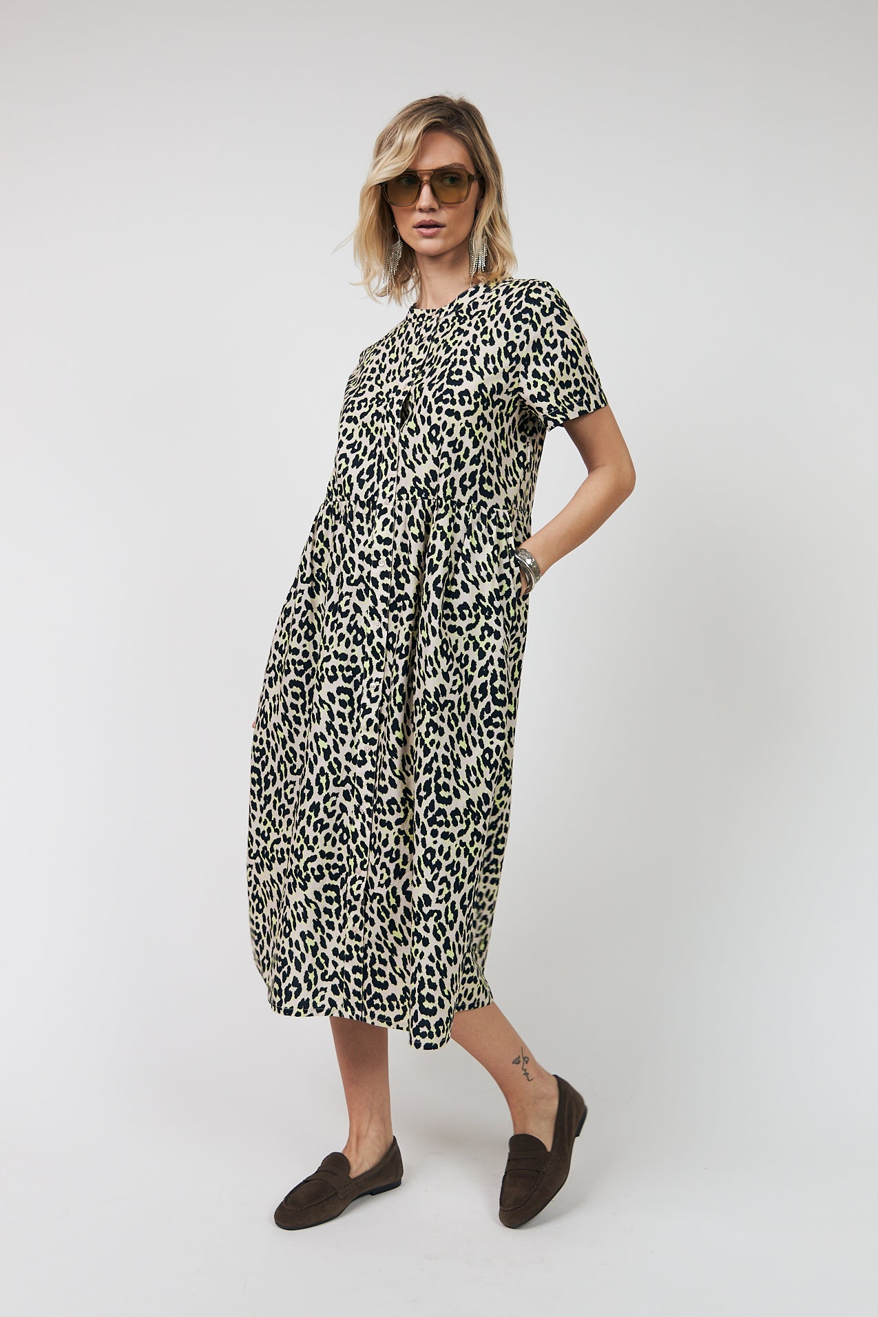 AliyaLL Midi Dress - Yellow