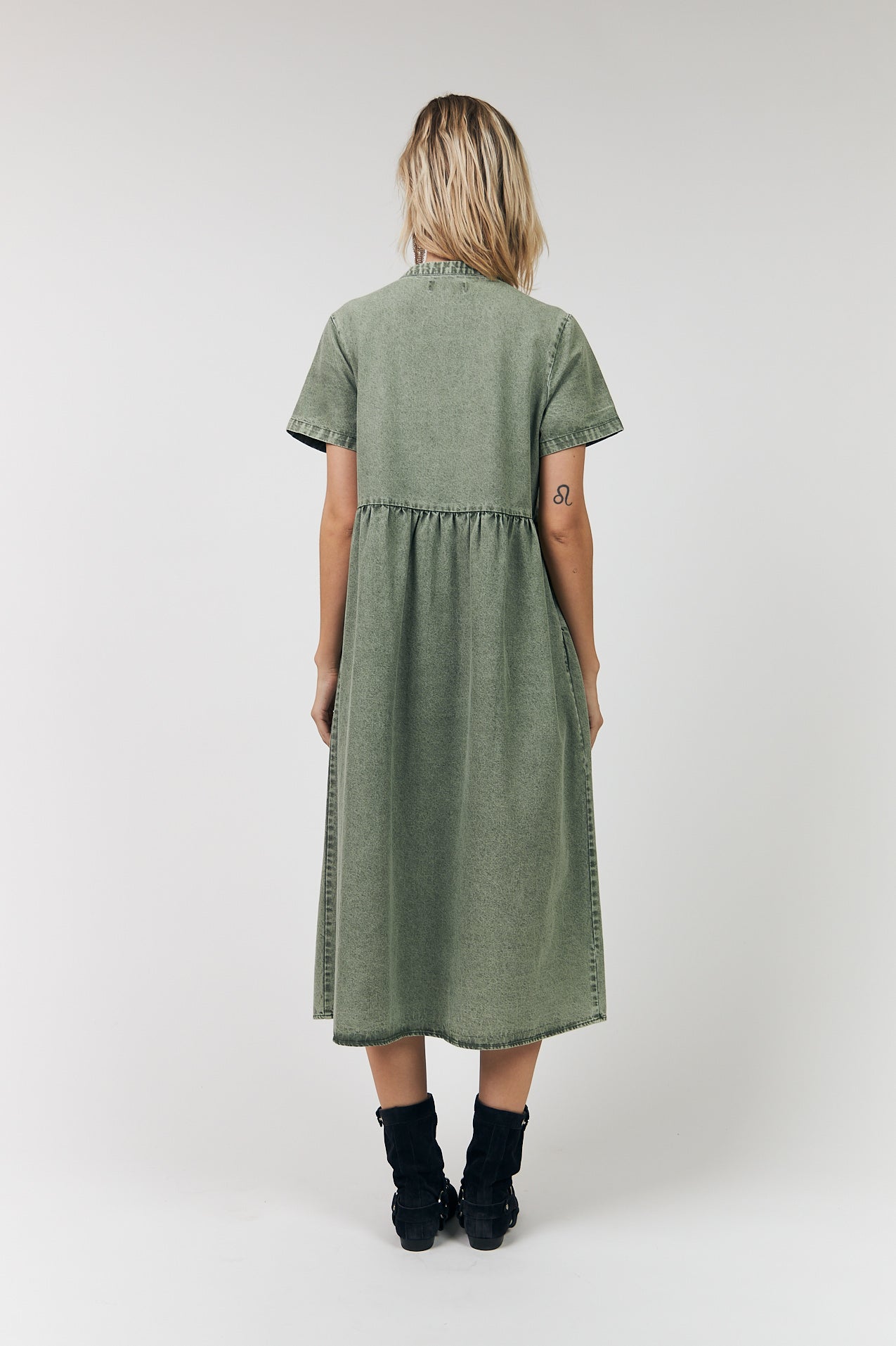 AliyaLL Midi Dress - Dusty Green