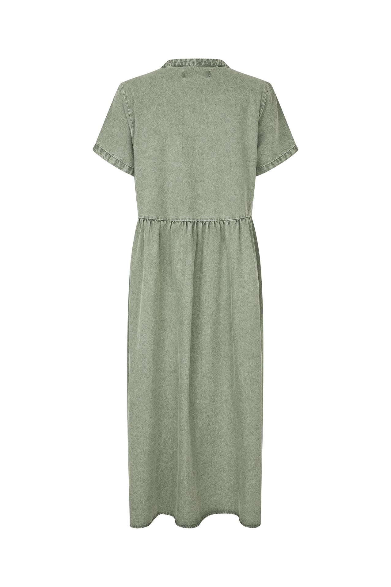 AliyaLL denimkjole i dusty green | Lollys Laundry