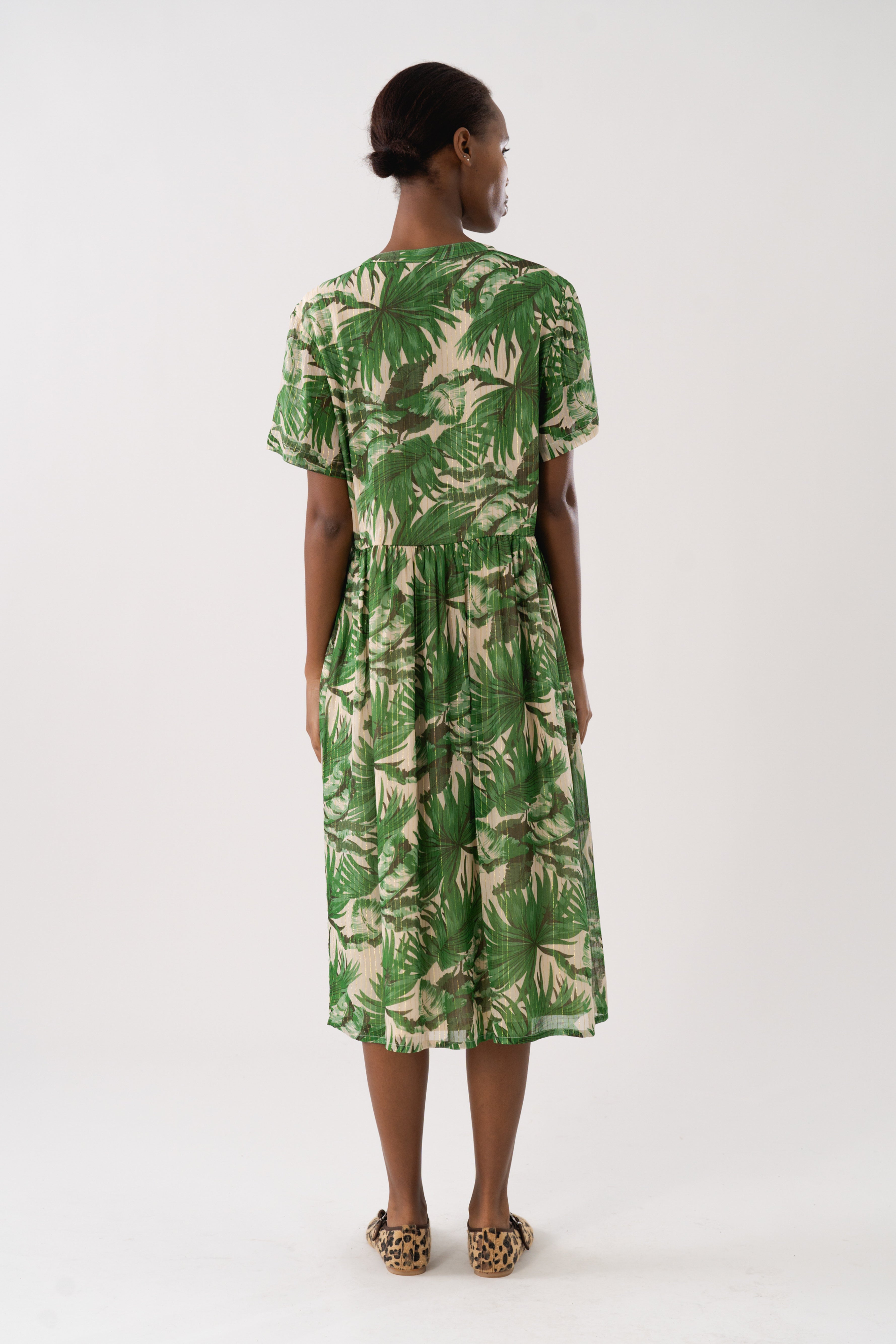 Lollys Laundry AliyaLL Midi Dress SS Dress 40 Green