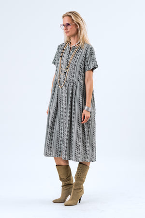 Lollys Laundry AliyaLL Midi Dress SS Dress 49 Dusty Green