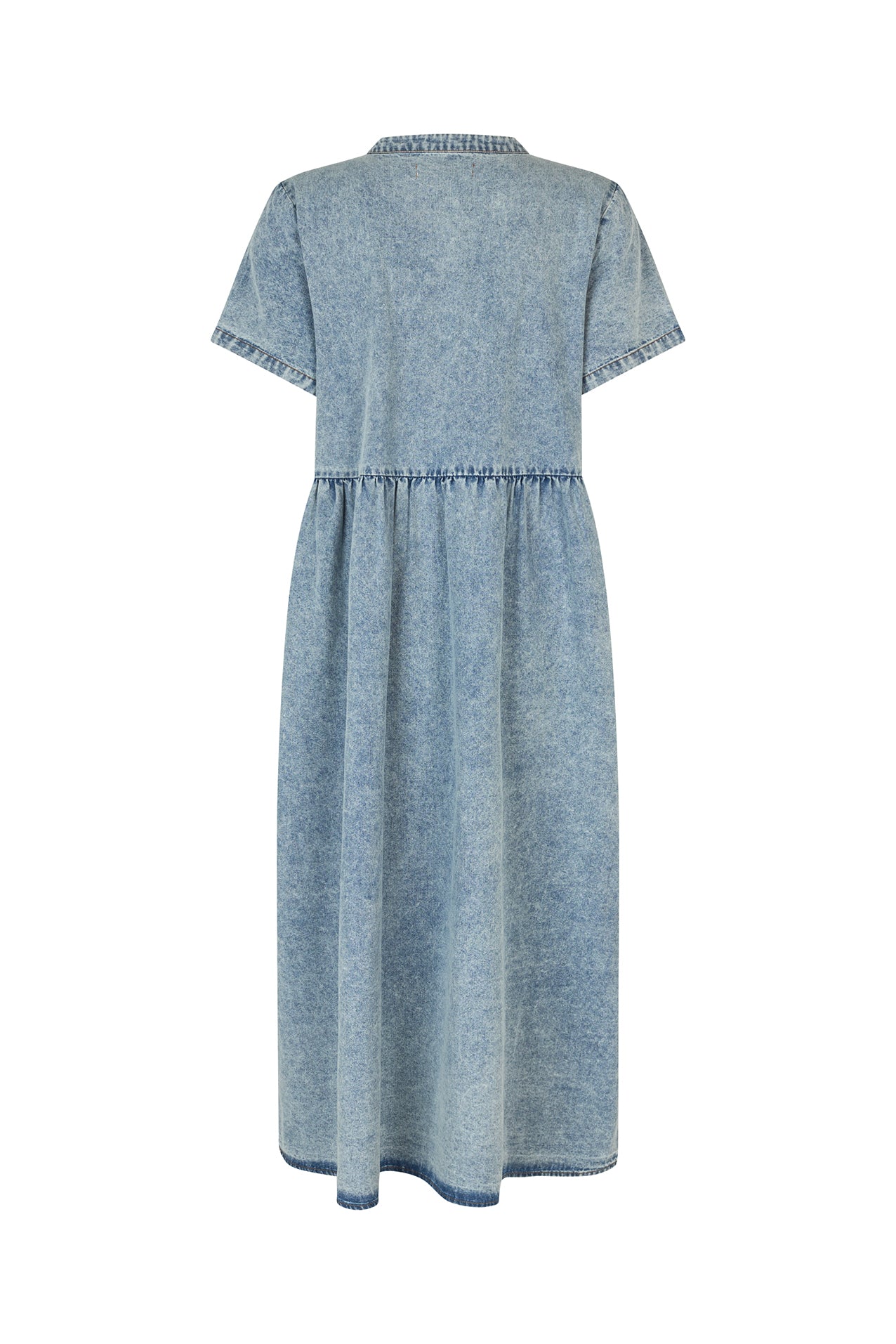 Lollys Laundry AliyaLl Maxi Dress LS Dress 100 Washed Denim