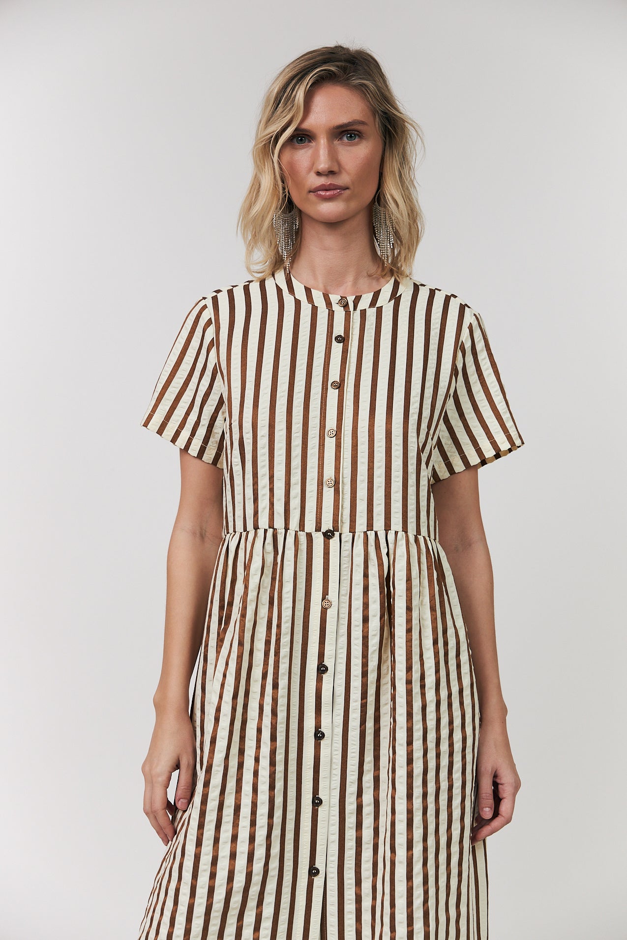 AliyaLl Midi Dress - Dark Mokka