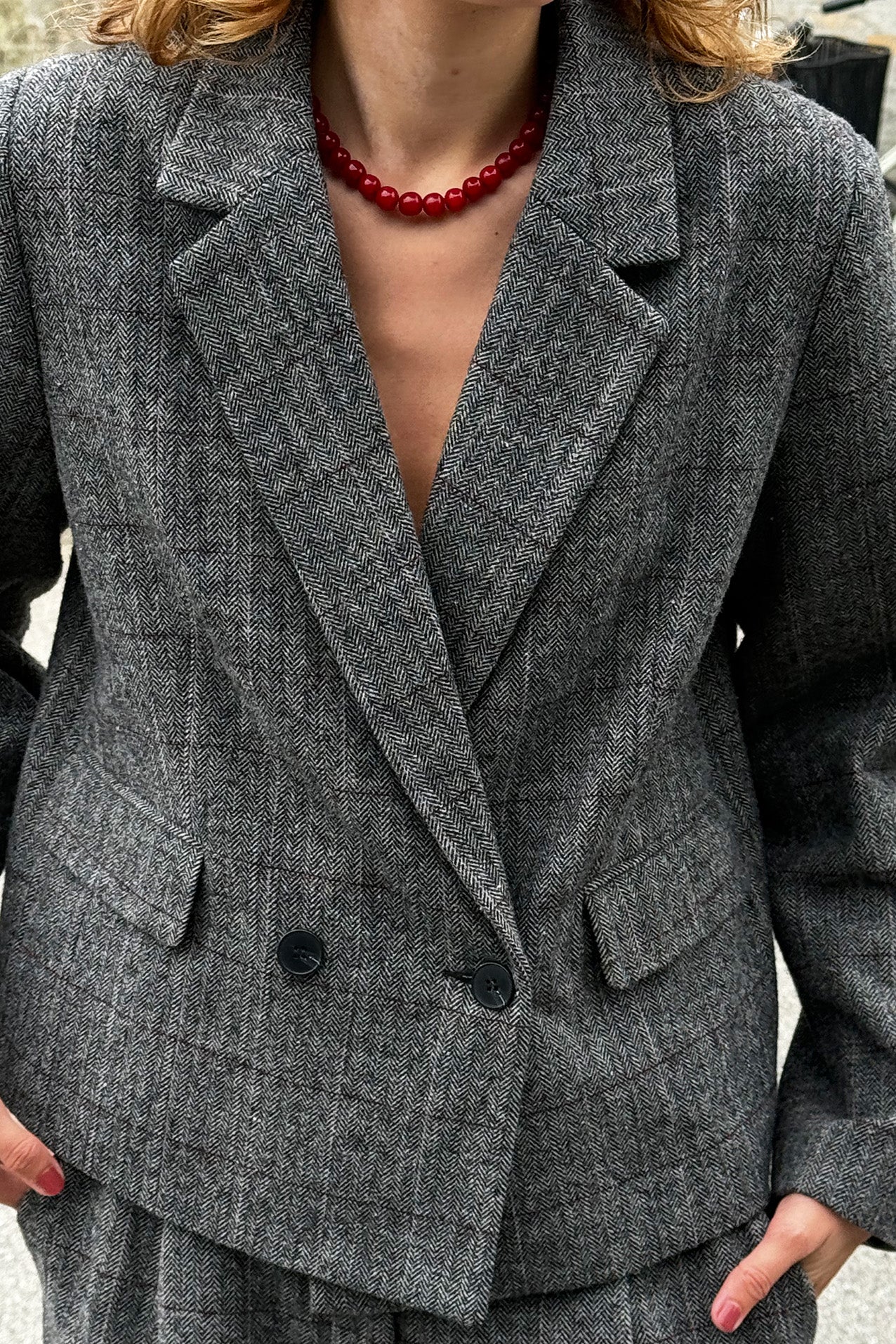 AntonellaLL Short Blazer - Grey