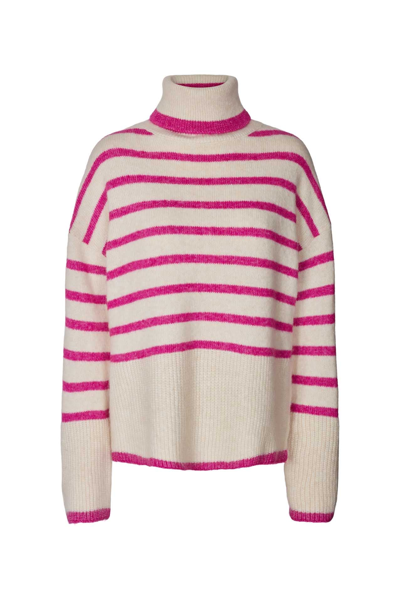 Lollys Laundry Avalon Turtleneck Jumper 98 Neon Pink