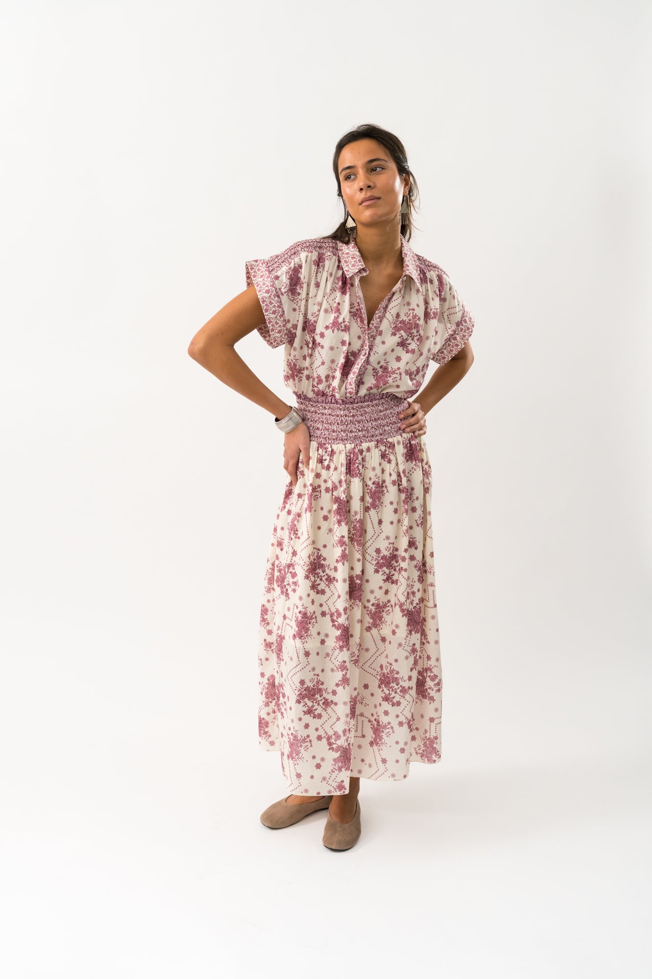 Lollys Laundry BadalLL Shirt SS Shirt 74 Flower Print