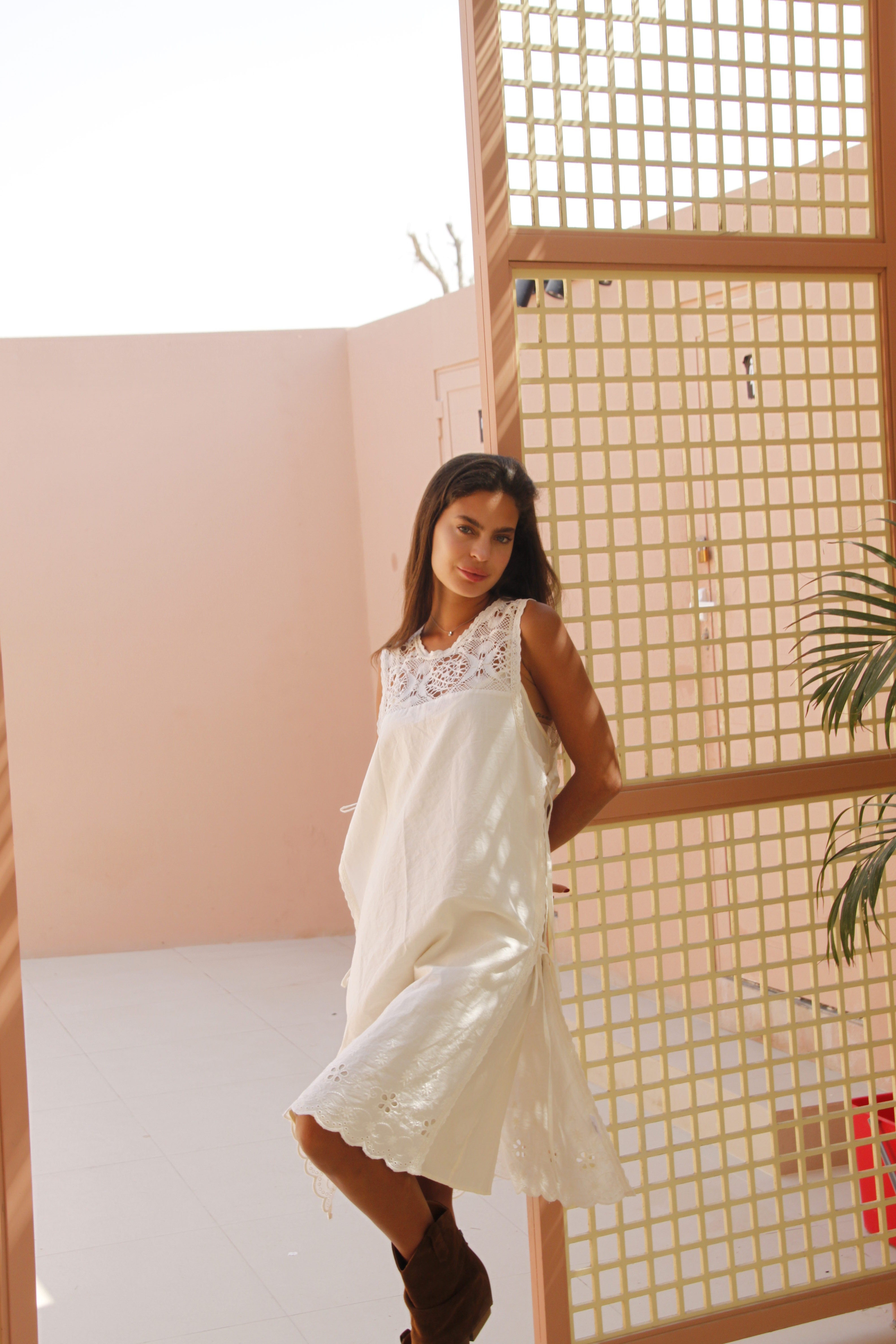 BelloLL Top Dress - White