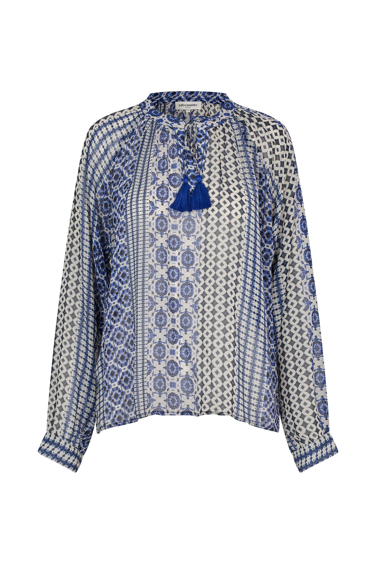 Lollys Laundry BiharLL Blouse Blouse 20 Blue