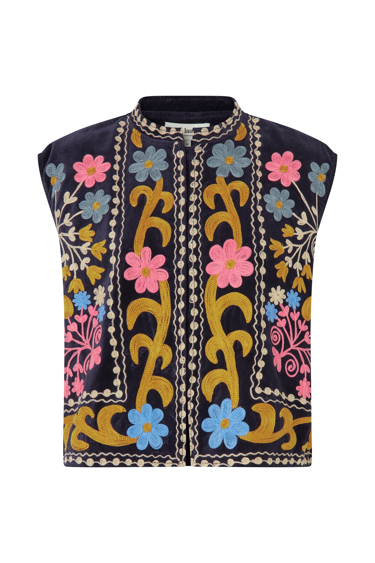 BinLL Embroidered Vest for Women in Dark Blue | Lollys Laundry