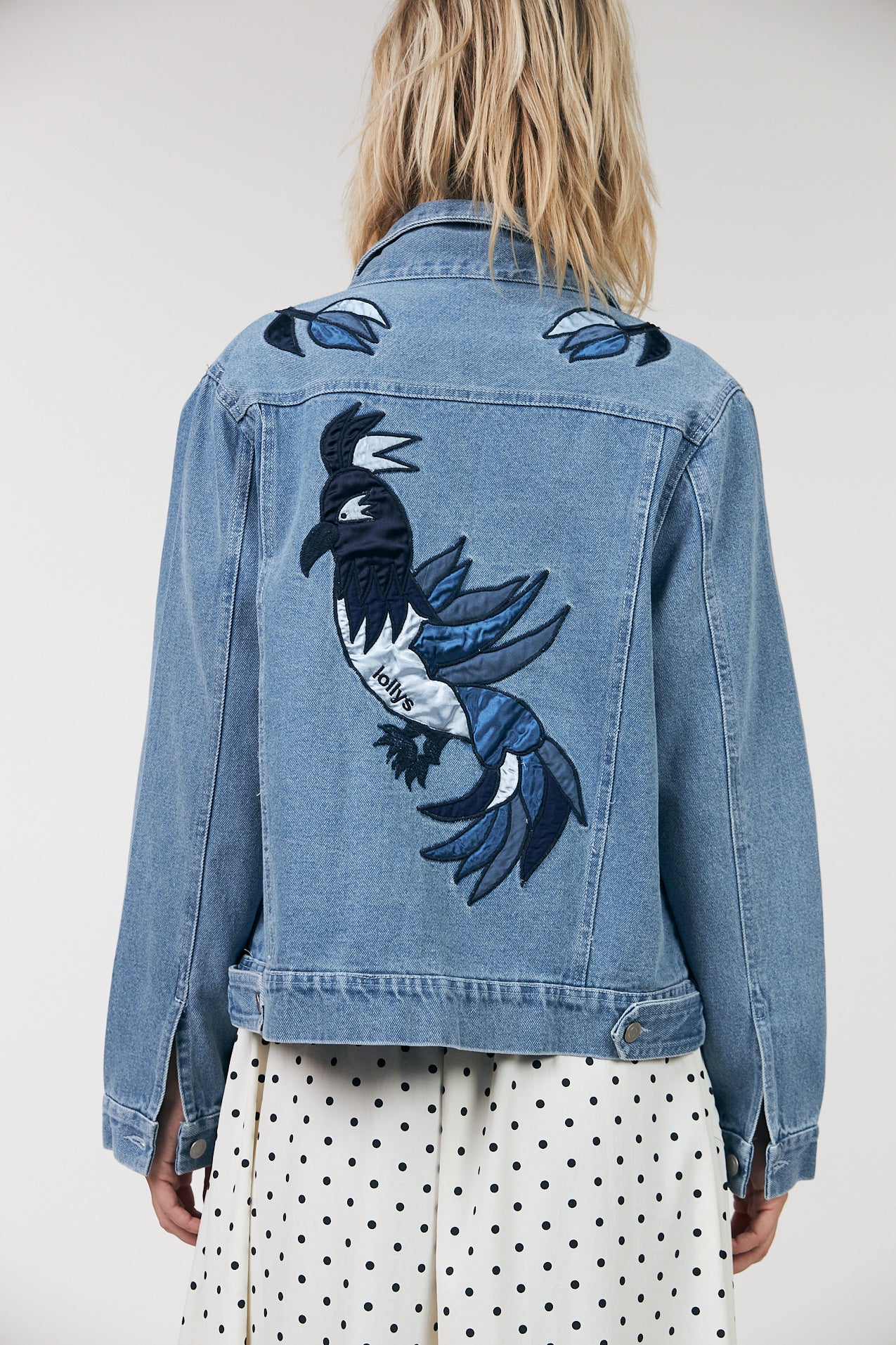 Lollys Laundry BirdLL Denim Jacket Jacket 100 Washed Denim
