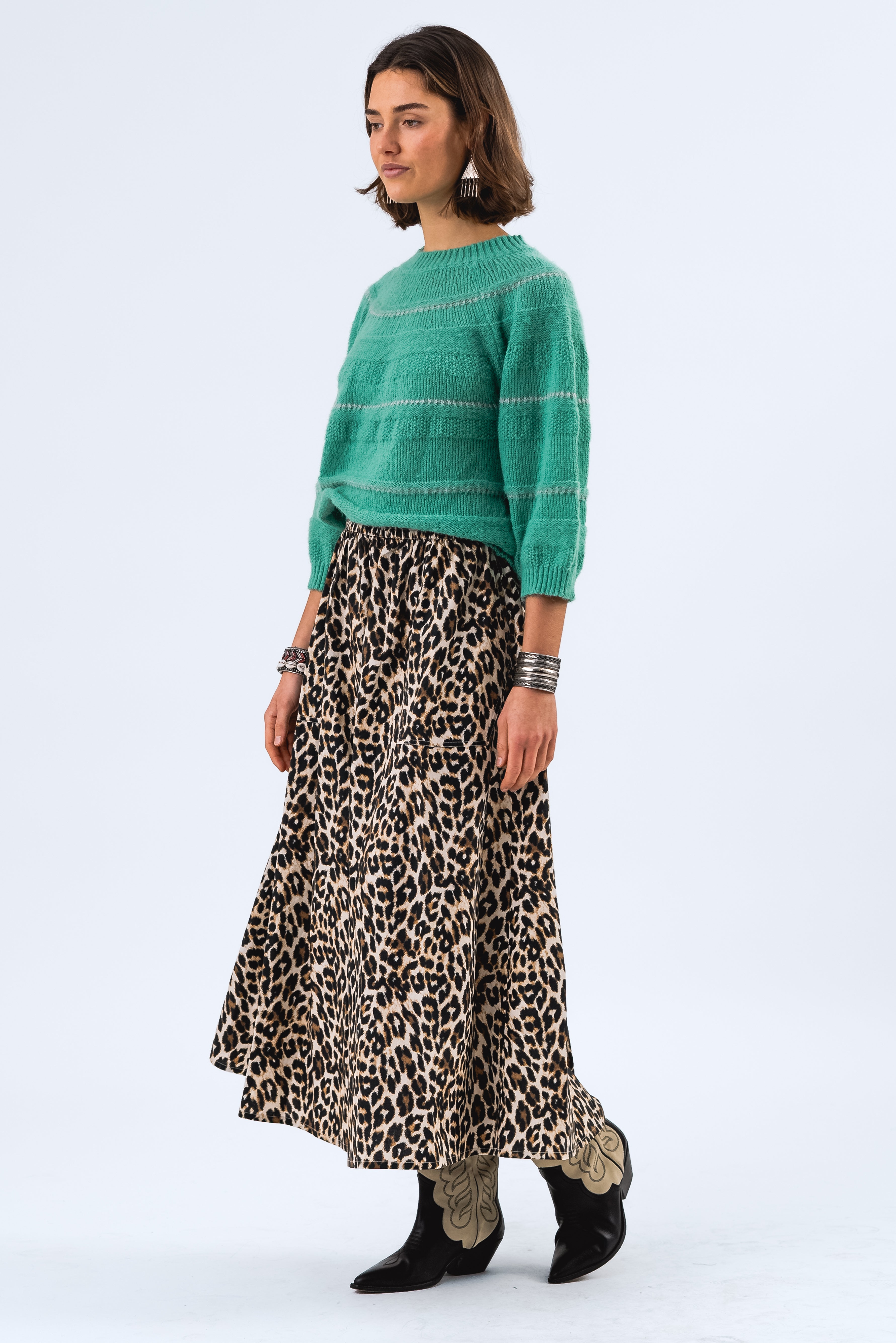 Lollys Laundry BjorkLL Jumper Knit 3/4 Jumper 91 Neon Green