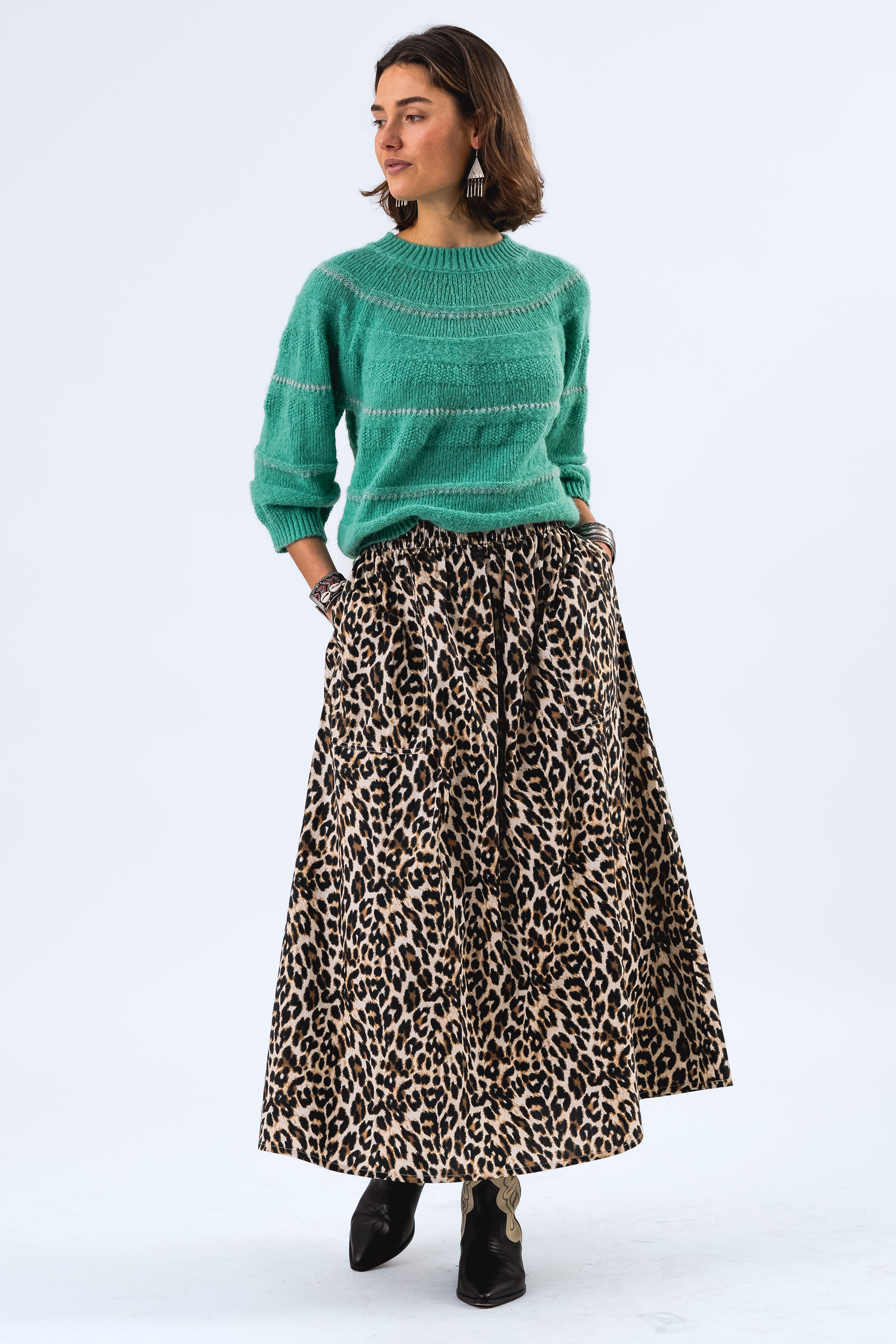 Lollys Laundry BjorkLL Jumper Knit 3/4 Jumper 91 Neon Green