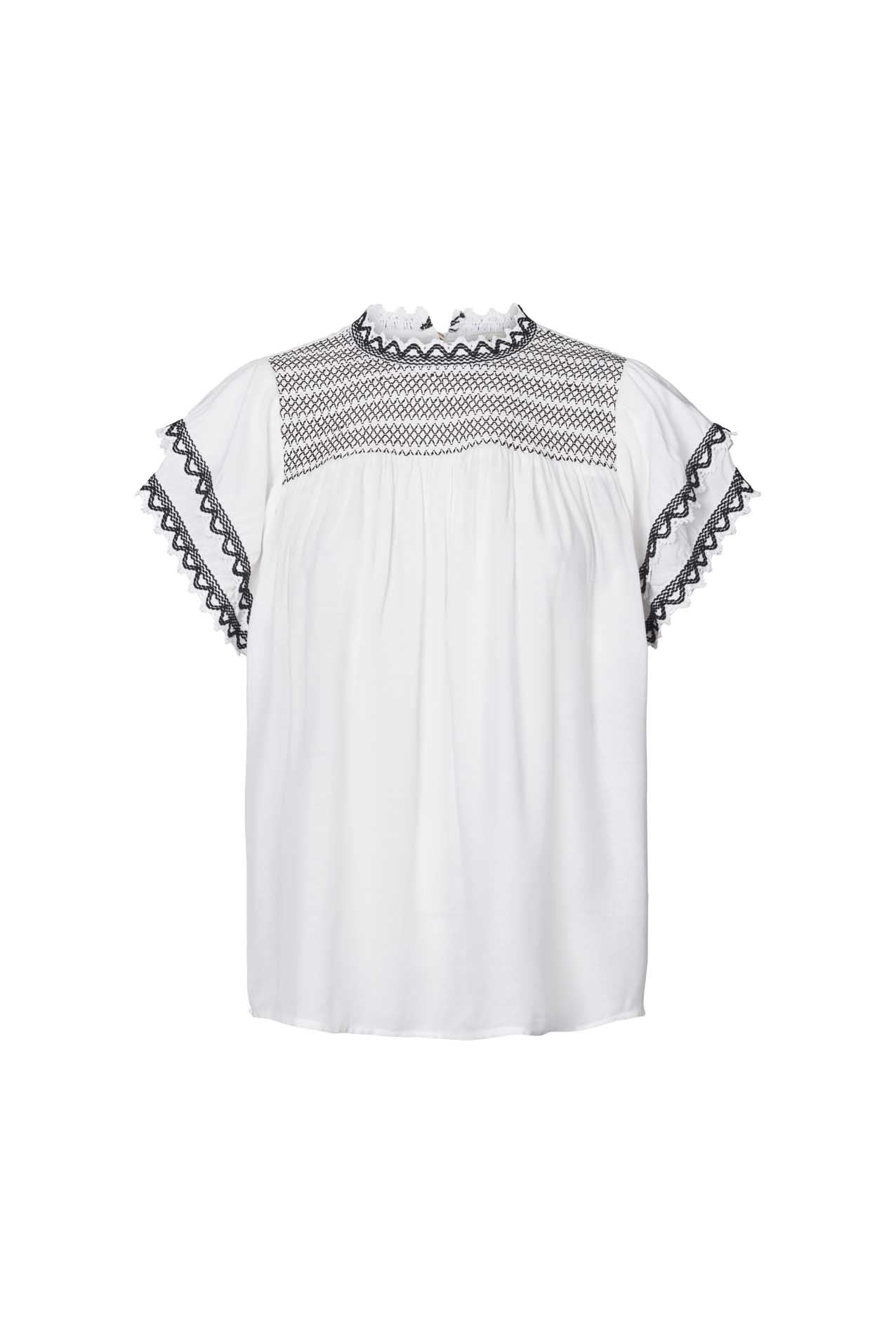 Lollys Laundry Blaki Top Shirt 01 White