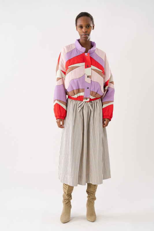 Lollys Laundry BristolLL Midi Skirt Skirt 80 Stripe