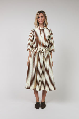 Lollys Laundry BristolLL Midi Skirt Skirt 87 Dark Mokka