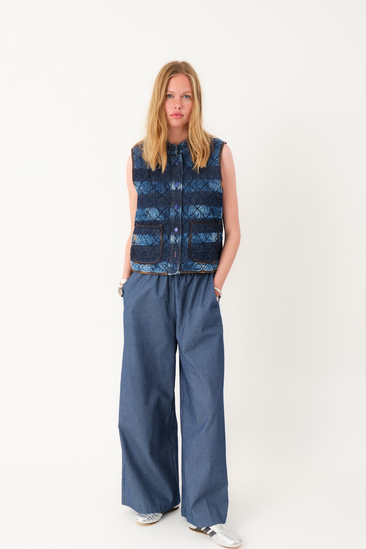 Lollys Laundry CairoLL Quilted Vest Vest 20 Blue