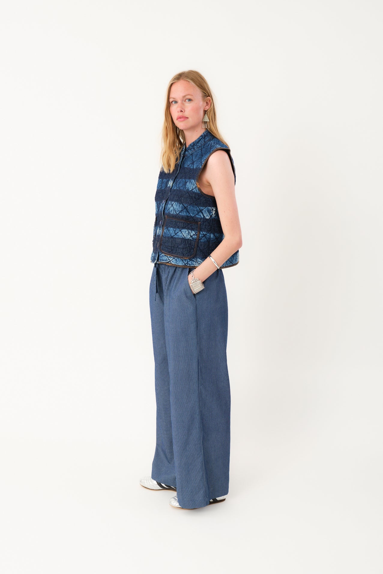 Lollys Laundry CairoLL Quilted Vest Vest 20 Blue