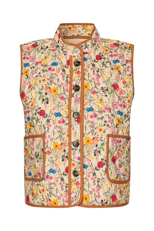 Lollys Laundry CairoLL Quilted Vest Vest 74 Flower Print