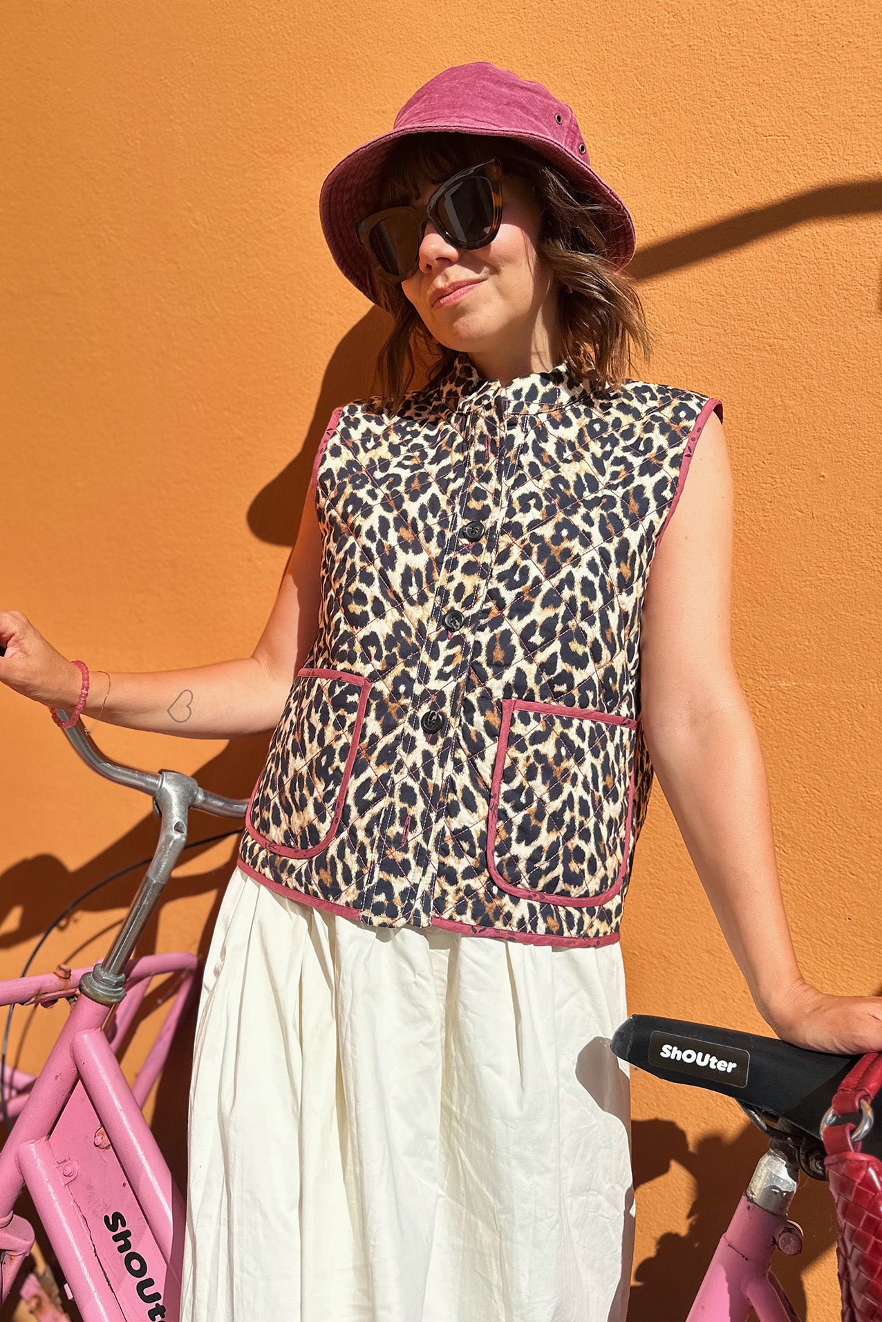 CairoLL Quilted Vest - Leopard Print