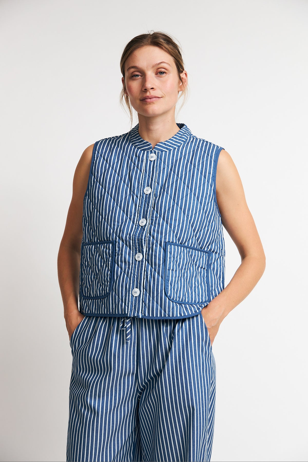 CairoLL Quilted Vest - Stripe