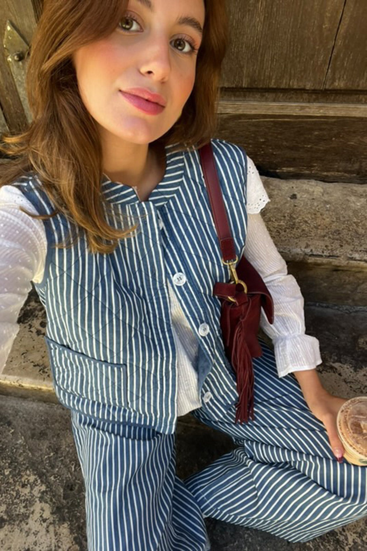 CairoLL Quilted Vest - Stripe