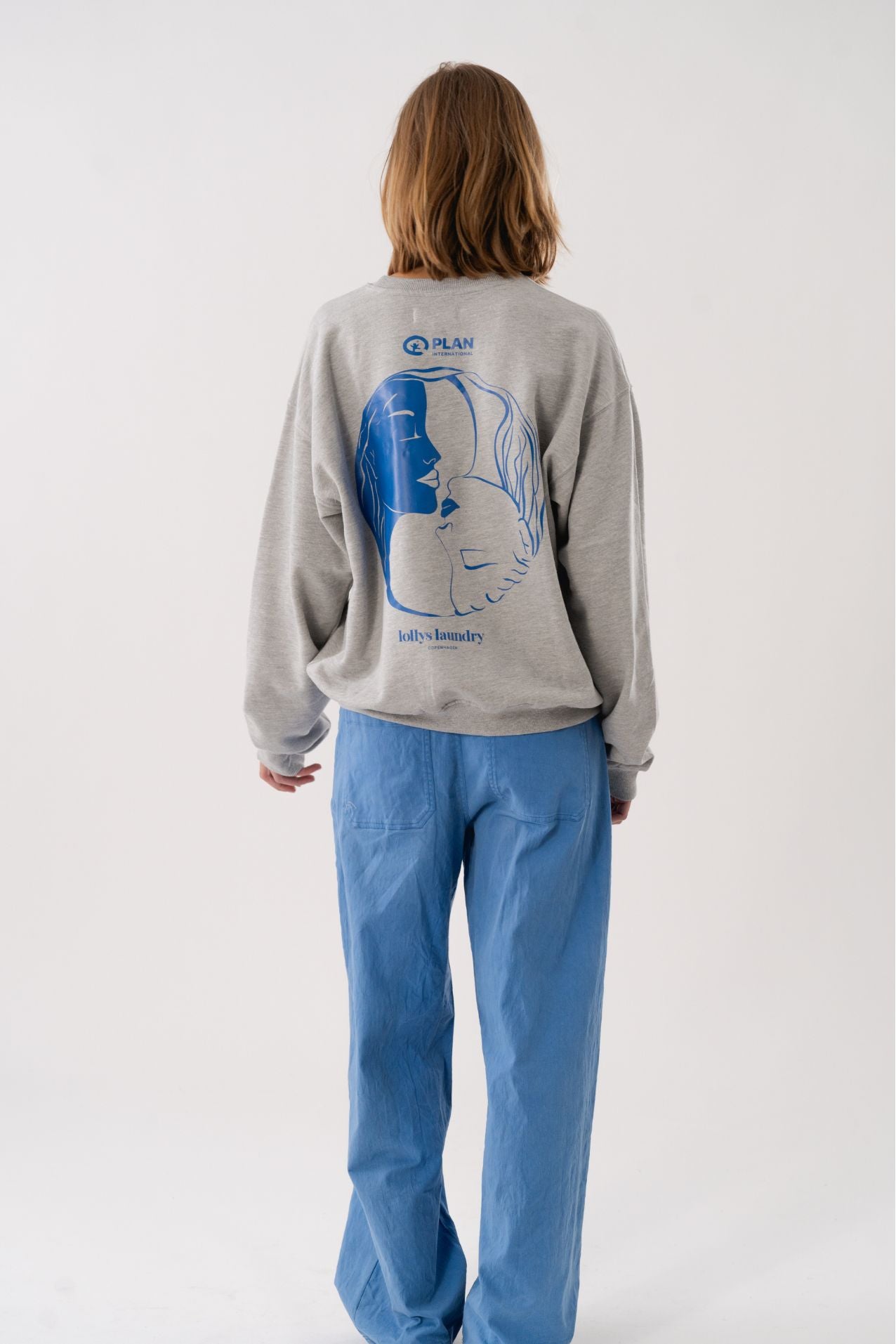 Lollys Laundry California Logo Sweat Plan International Sweatshirt 11 Grey Melange