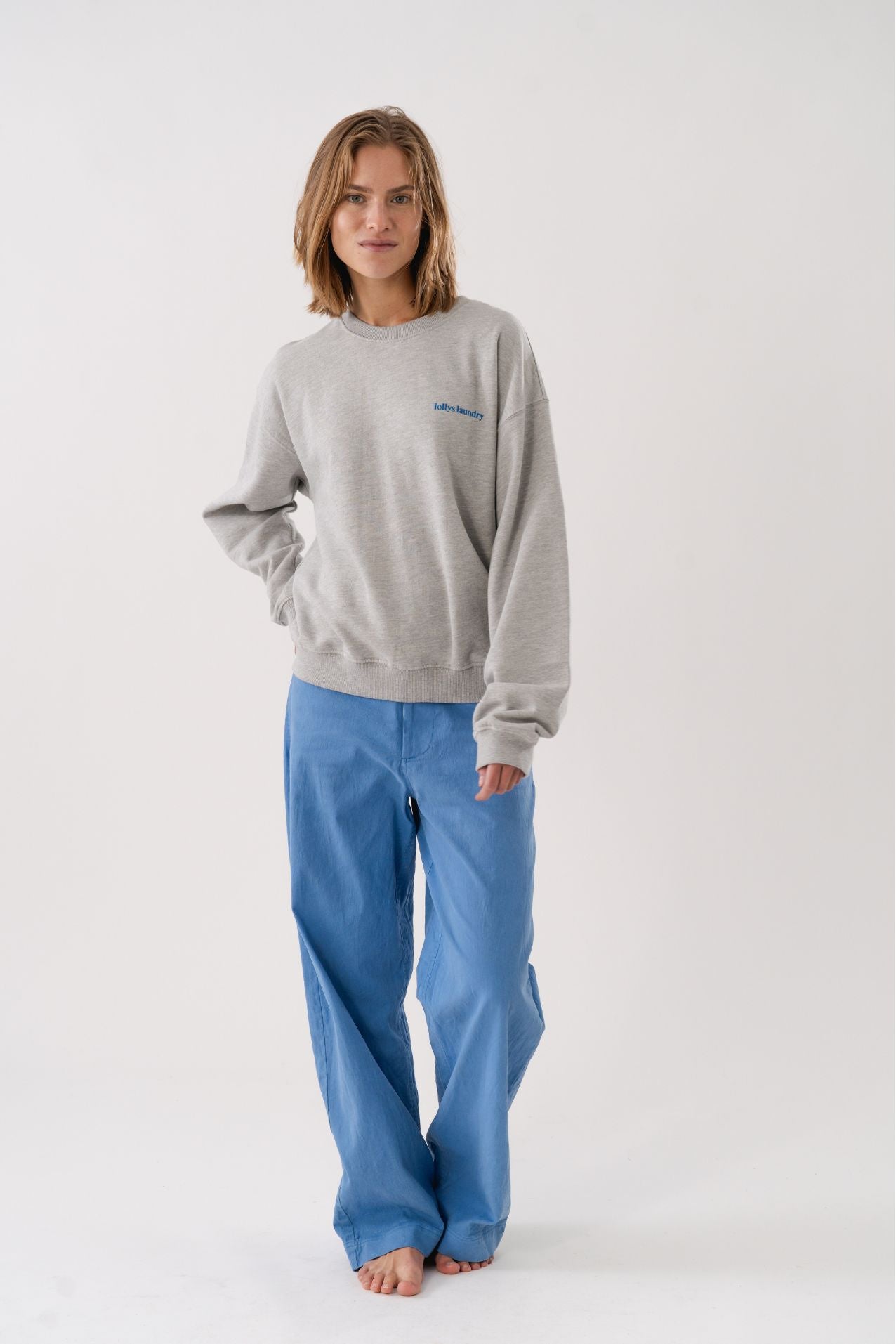 Lollys Laundry California Logo Sweat Plan International Sweatshirt 11 Grey Melange