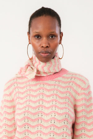 Lollys Laundry CallieLL Knit Scarf scarf 51 Pink