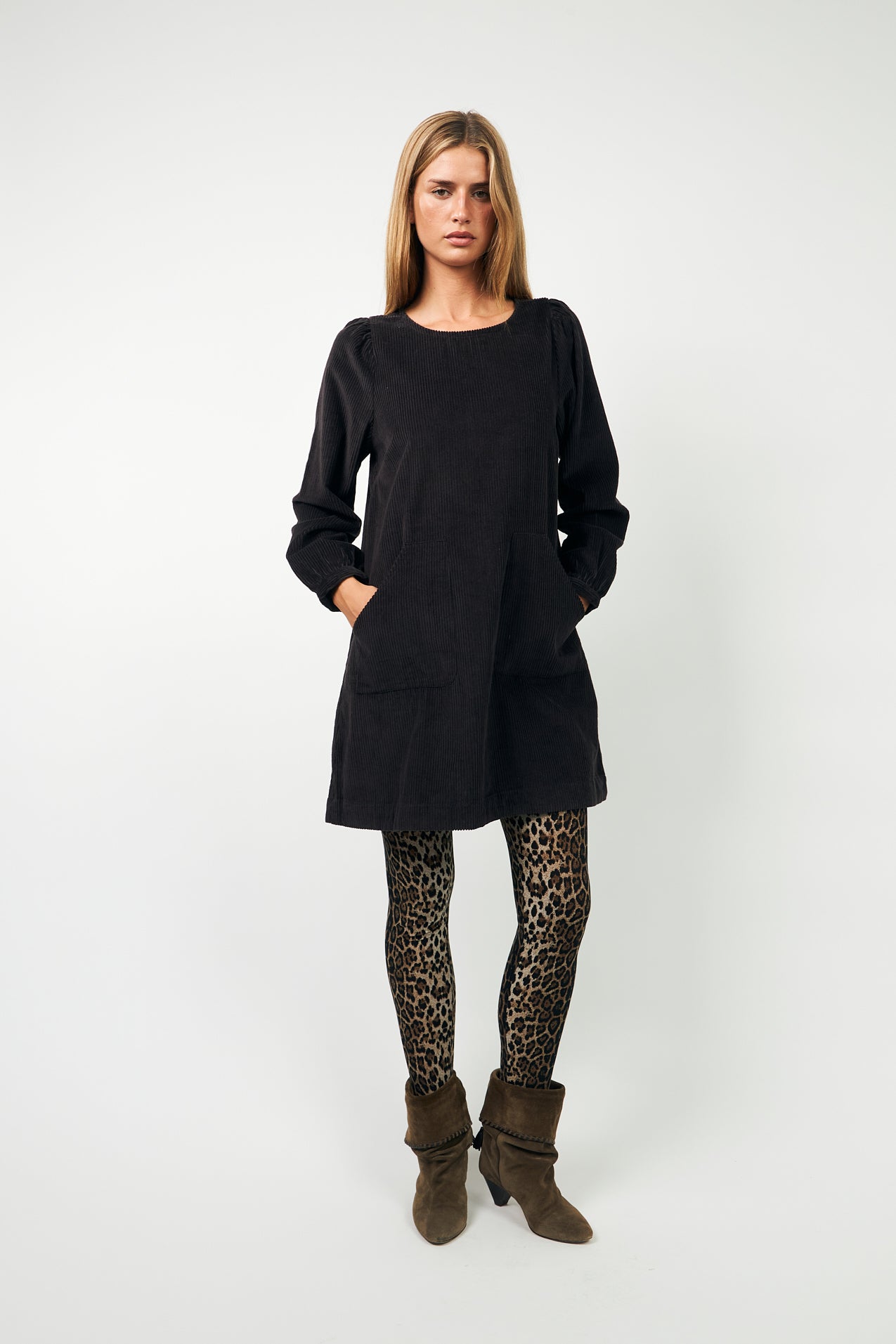 CarlaLL Short Dress - Dark Mokka