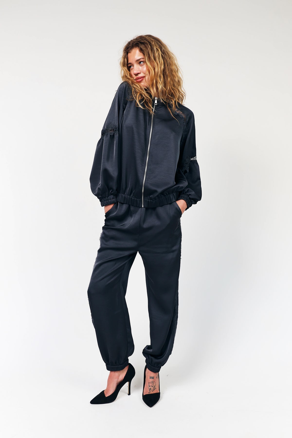 Lollys Laundry CatalinaLL Jacket Jacket  18 Washed Black