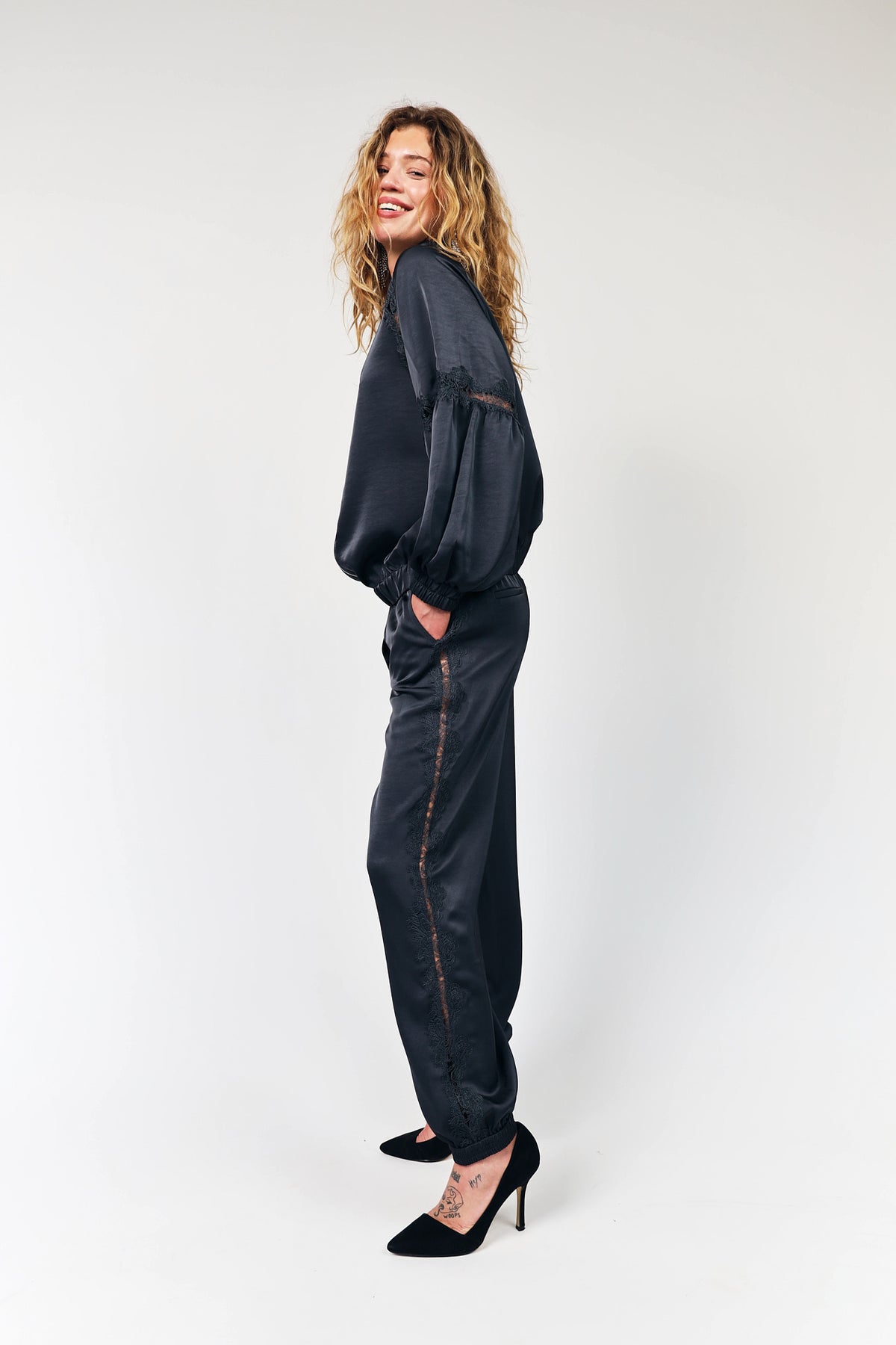 Lollys Laundry CatalinaLL Jacket Jacket  18 Washed Black