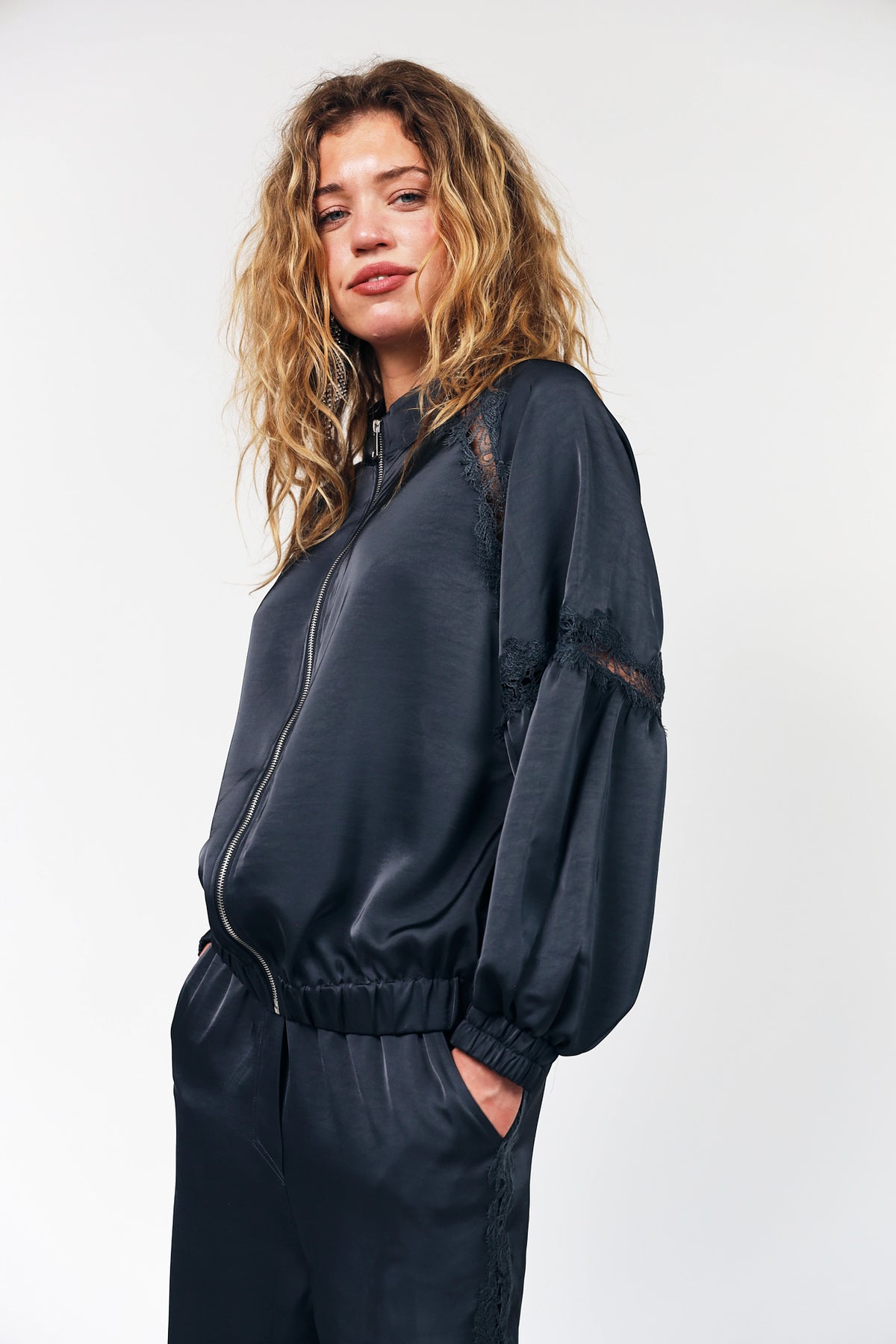 Lollys Laundry CatalinaLL Jacket Jacket  18 Washed Black