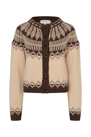Lollys Laundry ClareLL Knit Cardigan Cardigan 02 Creme