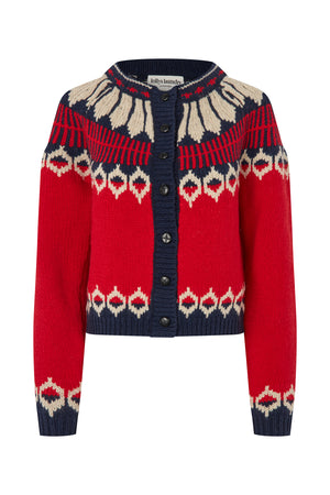 Lollys Laundry ClareLL Knit Cardigan Cardigan 30 Red