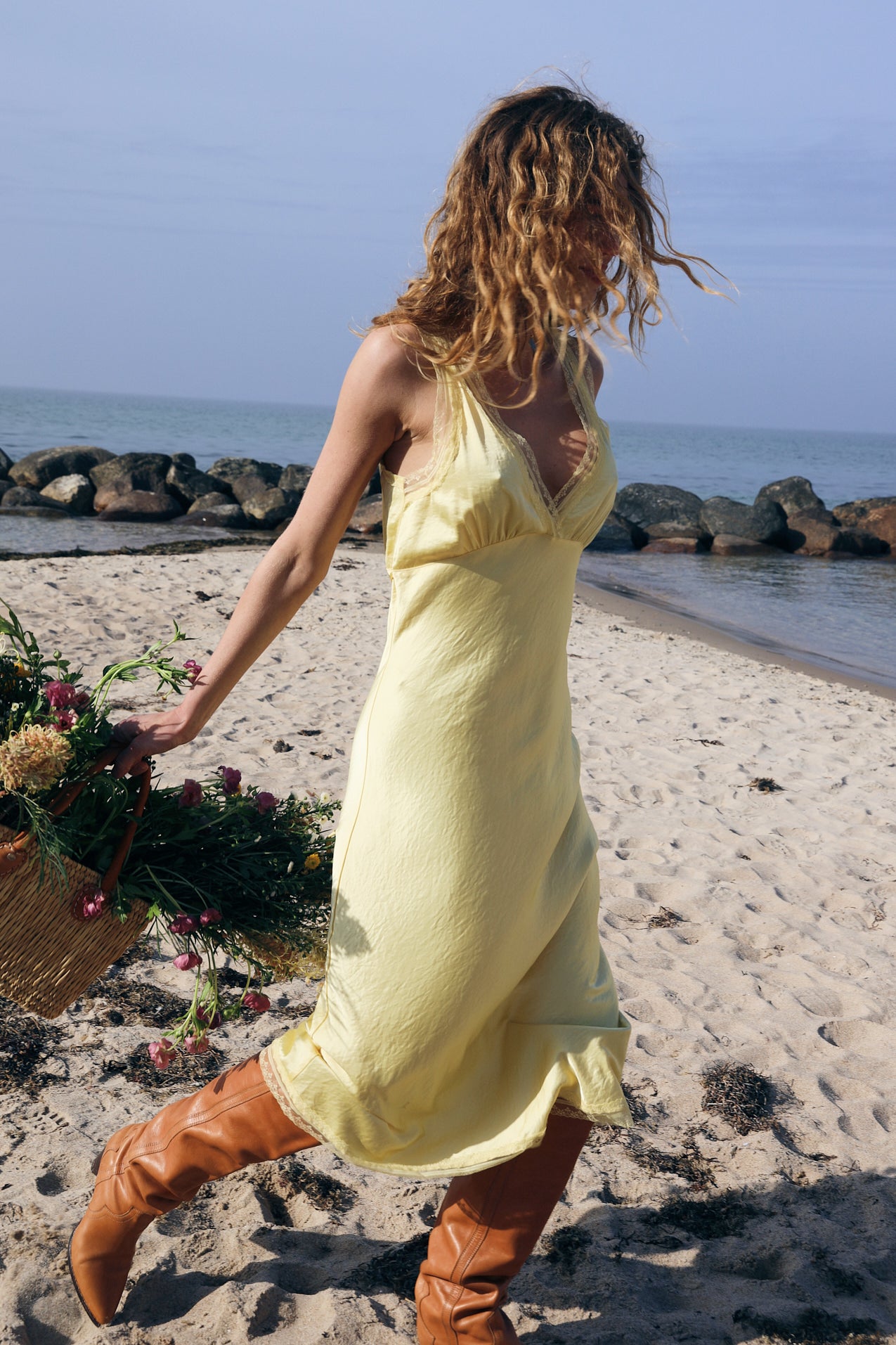 ClariLL Midi Dress - Light Yellow