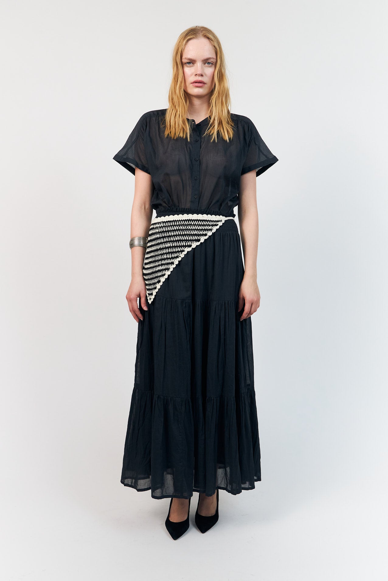 DiamondLL Maxi Skirt - Washed Black