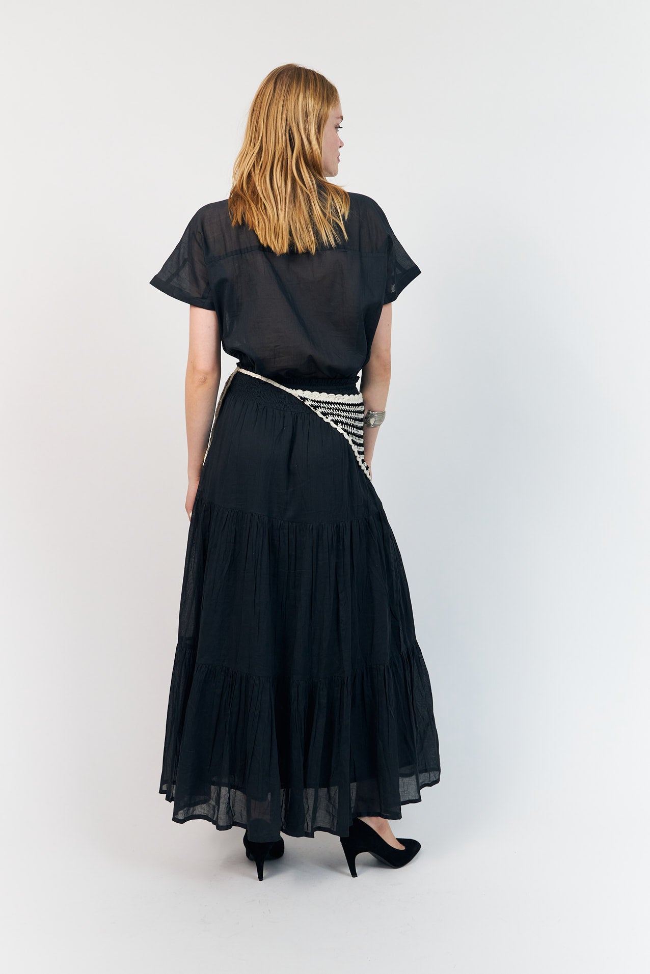 DiamondLL Maxi Skirt - Washed Black
