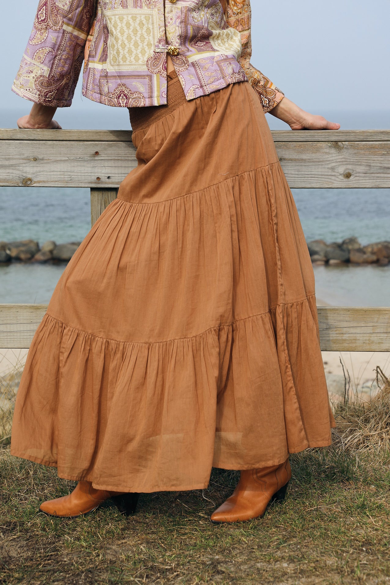 DiamondLL Maxi Skirt - Camel